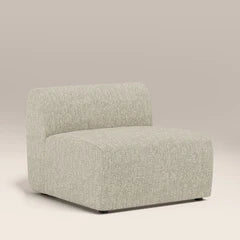 Malmo Armless Module Section | Oatmeal Woven Boucle