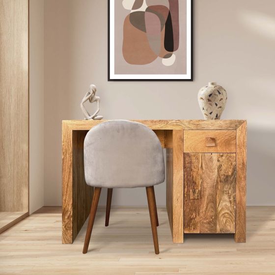 Acre & Artisan Light Solid Wood Desk 364 (110cm)