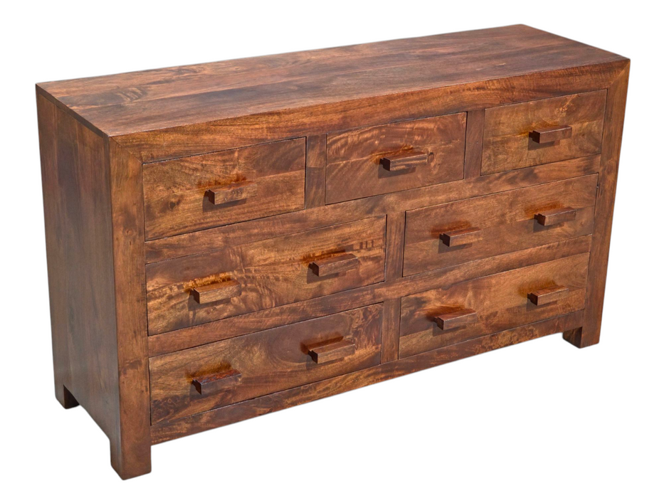 Cuba Mango Wood Honey 7 Drawer Chest - Due 20th September