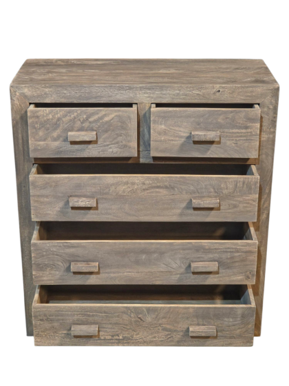 Acre & Artisan Cuba Natural 2 Over 3 Drawer Chest