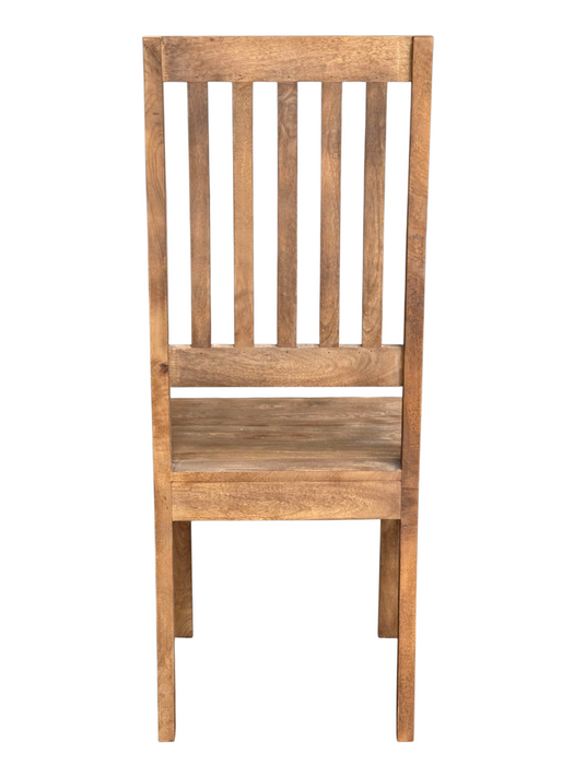 Jali Mango - Natural - High Back Slatt Dining Chair - In Stock