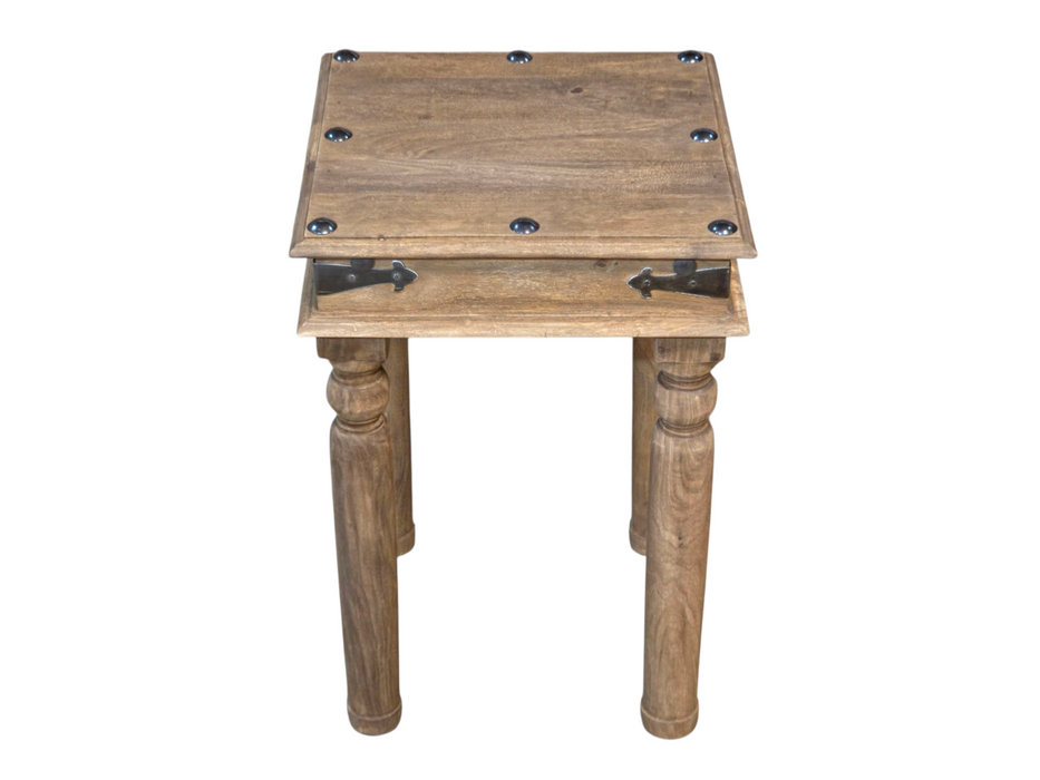 Jali Mango - Natural - Lamp Table - In Stock
