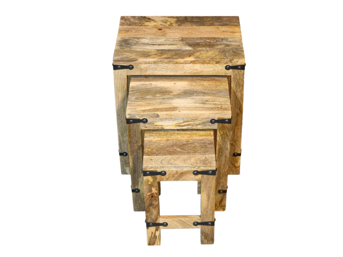 Acre & Artisan Jali Light Nest Of Tables
