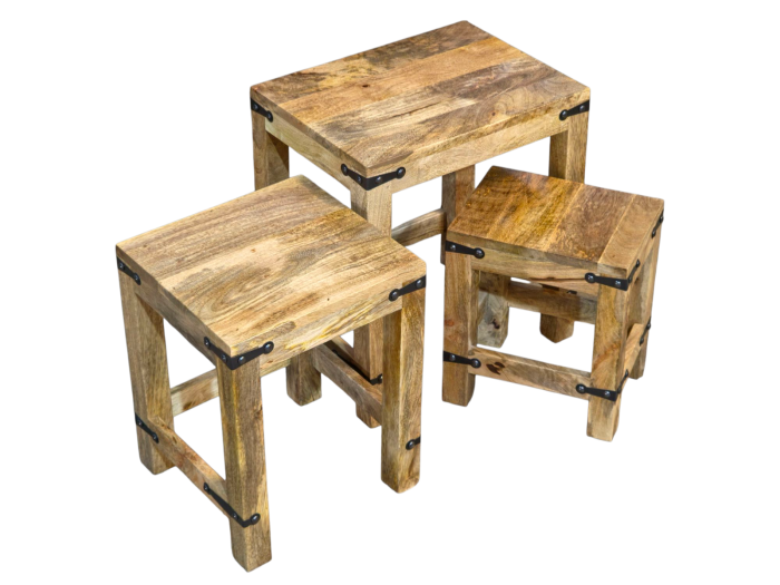Acre & Artisan Jali Light Nest Of Tables
