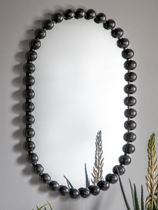 Bellagio Black Bobble Oblong Mirror