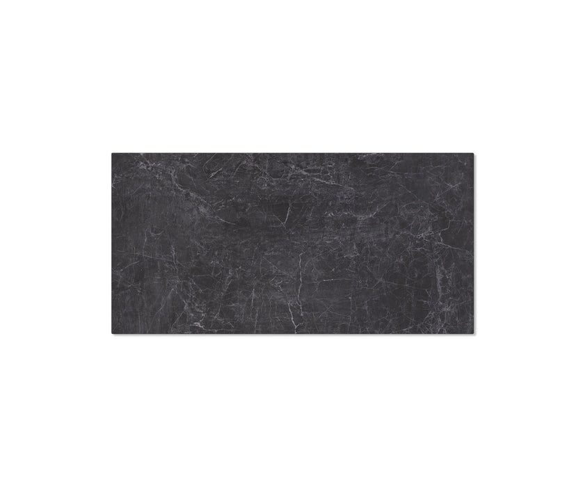 Dining Table Aurora 200cm Ceramic Nero Greco Anthracite Cross Frame Black