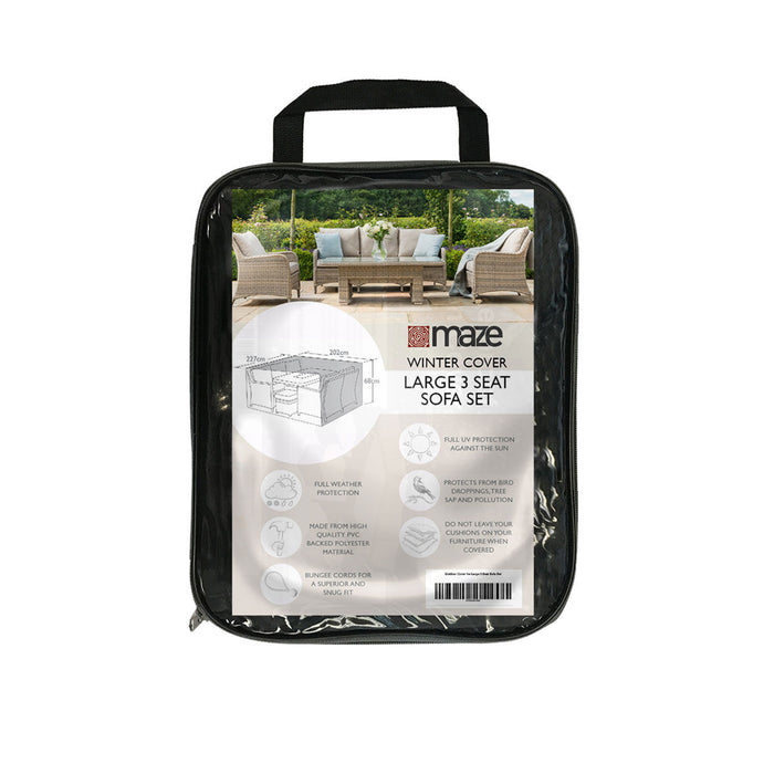 Large 3 Seat Sofa Set - Garden Furniture Cover