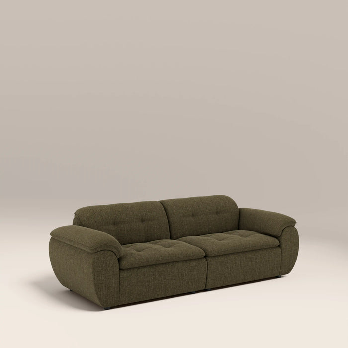 Bamba 2 Seater Sofa | Olive Green Velvet Chenille