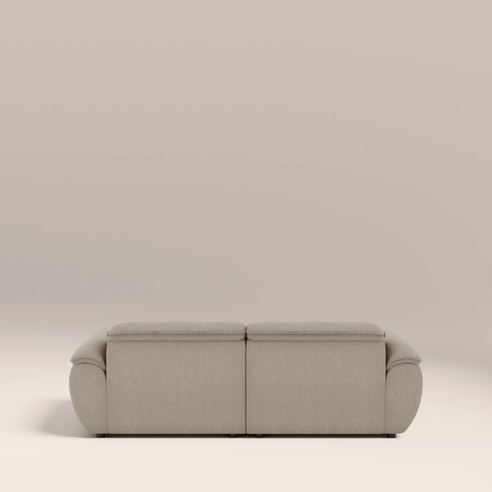Bamba 2 Seater Sofa | Pebble Grey Velvet Chenille
