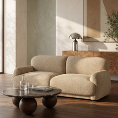 Cloud 2 Seater Sofa | Speckled Latte Boucle