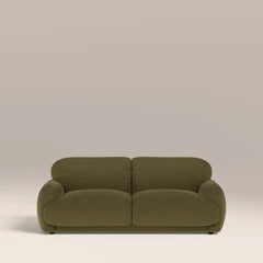 Cloud 2 Seater Sofa | Moss Green Sustainable Mohair Velvet