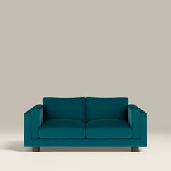 Halton 2 Seater Sofa | Teal Sustainable Velvet
