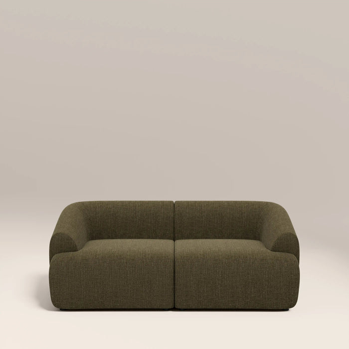 Malmo 2 Seater Sofa Olive Green Velvet Chenille