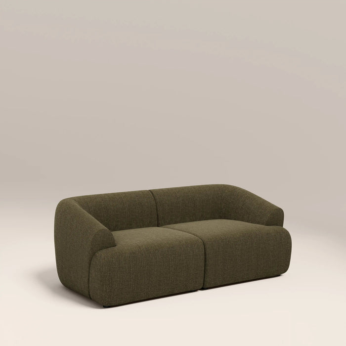 Malmo 2 Seater Sofa Olive Green Velvet Chenille