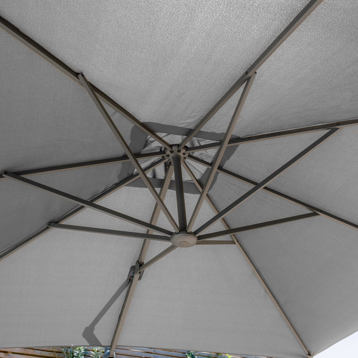 Helios 3mx3m Square Rotating Cantilever Parasol