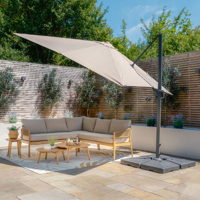 Helios 3mx3m Square Rotating Cantilever Parasol