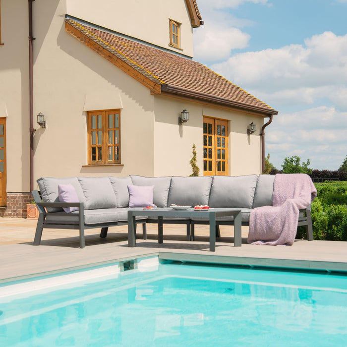 New York Aluminium Corner Sofa Set