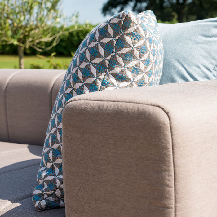 Pair of Outdoor Sunbrella Fabric Scatter Cushion 43x43cm - Mosaic Blue