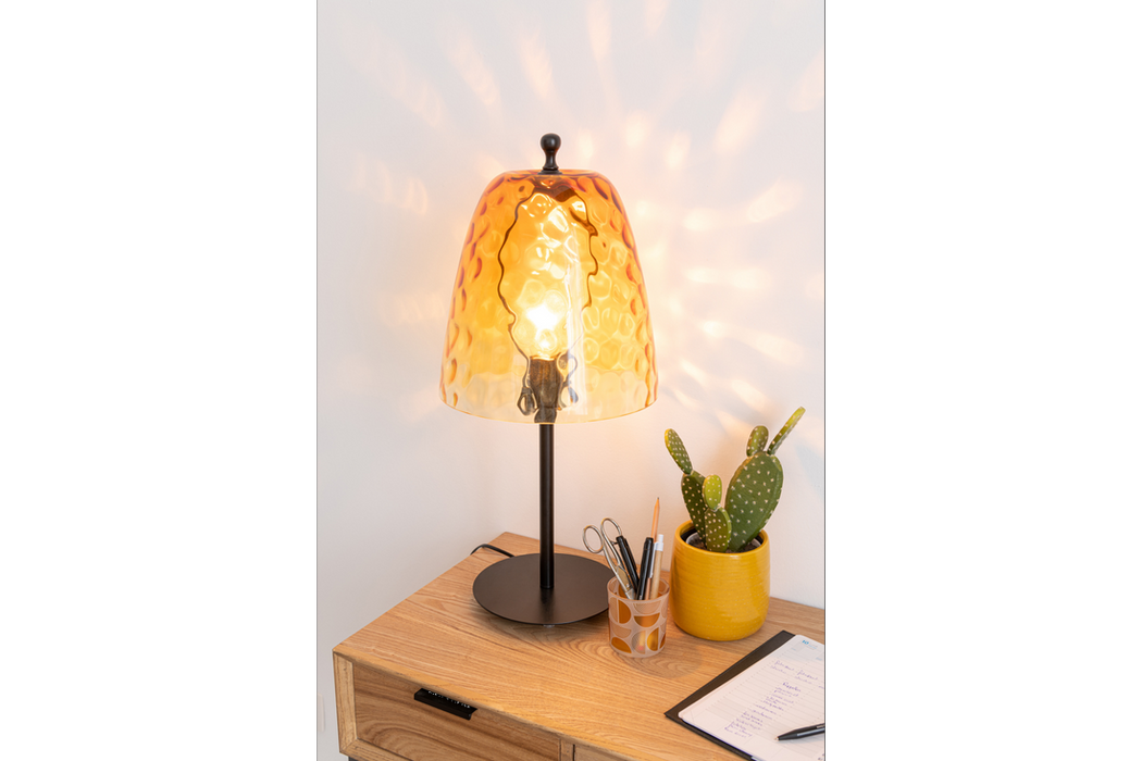 Table Lamp Ocean 58cm Glass Yellow