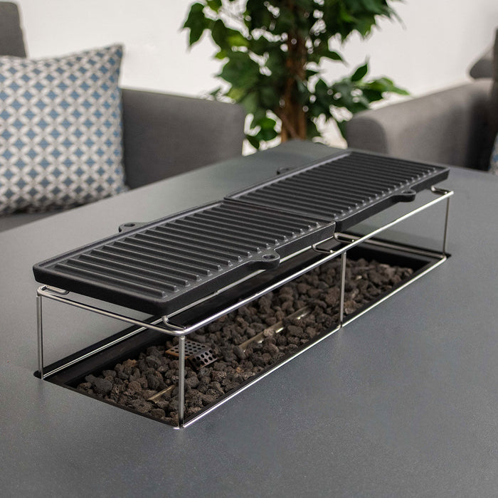 Rectangular Griddle Pan & Shelf for Outdoor Fabric PulseManhattan Fire Pit Sets