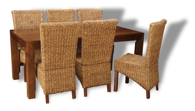 Dakota 180cm Dining Table & 6 Havana Chairs 3 Styles - In Stock