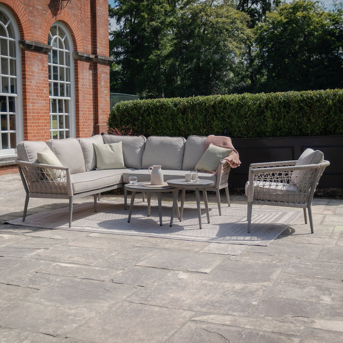 Monaco Rope Weave Small Square Corner with Armchair