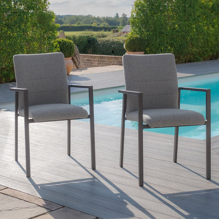 Outdoor Fabric Pair of Ibiza Dining Chairs