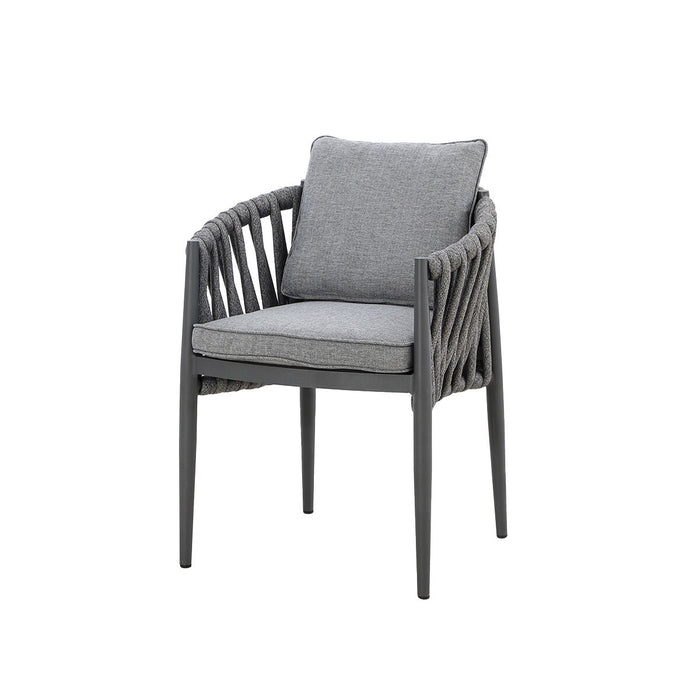 Milan Rope Weave Pair of Dining Chairs