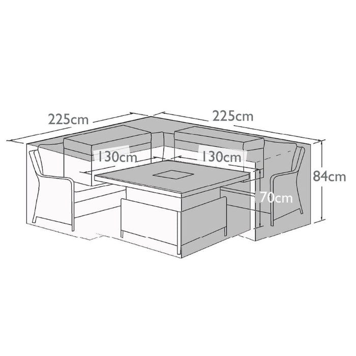 AscotHarrogate Deluxe Corner Dining Set - Garden Furniture Cover