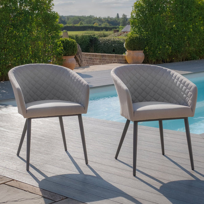 Outdoor Fabric Pair of Ambition Dining Chairs