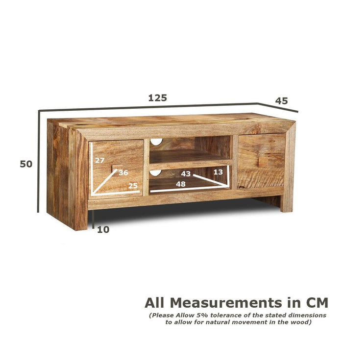 Light Dakota 125cm Media Unit - In Stock