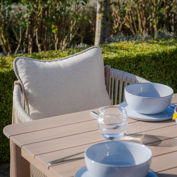 Havana Rope Weave 8 Seat Square Dining Set