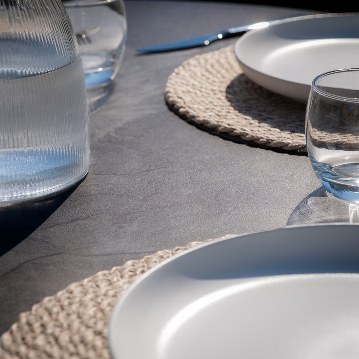 Milan Rope Weave 4 Seat Round Dining Set