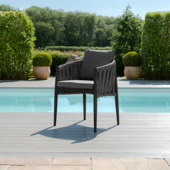 Milan Rope Weave 8 Seat Rectangular Dining Set
