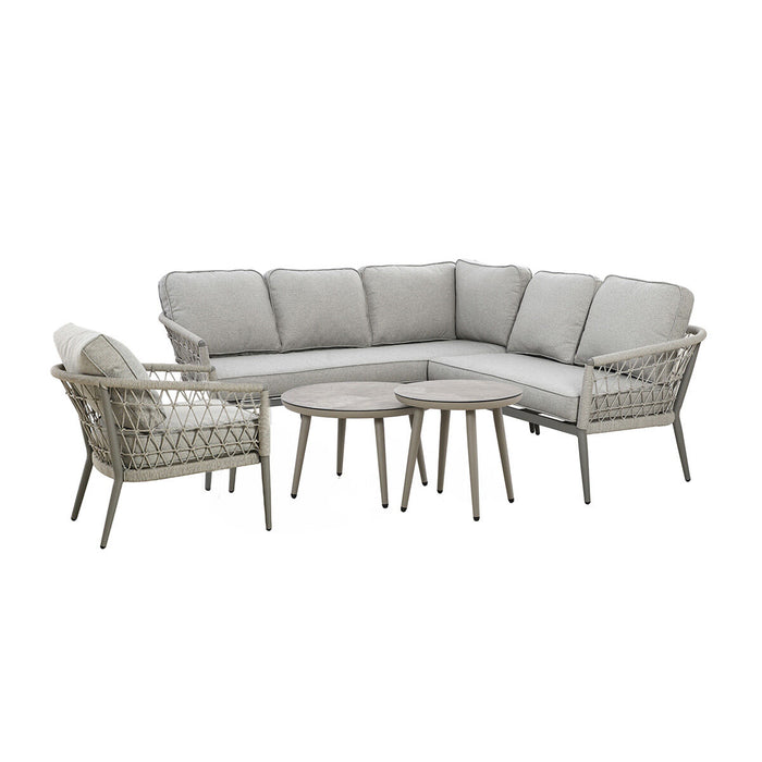 Monaco Rope Weave Small Square Corner with Armchair