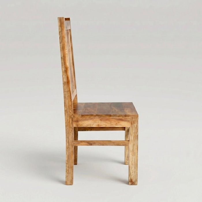 Light Dakota Mango Wood Dining Chair - In Stock