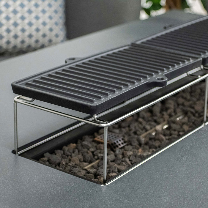 Rectangular Griddle Pan & Shelf for Outdoor Fabric PulseManhattan Fire Pit Sets