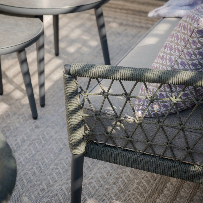 Monaco Rope Weave Small Square Corner with Armchair