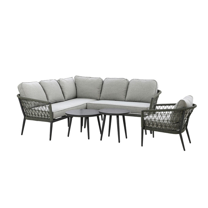 Monaco Rope Weave Small Square Corner with Armchair
