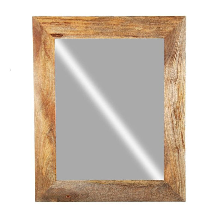 Light Dakota Mango Wood 110cm Large Mirror - In Stock