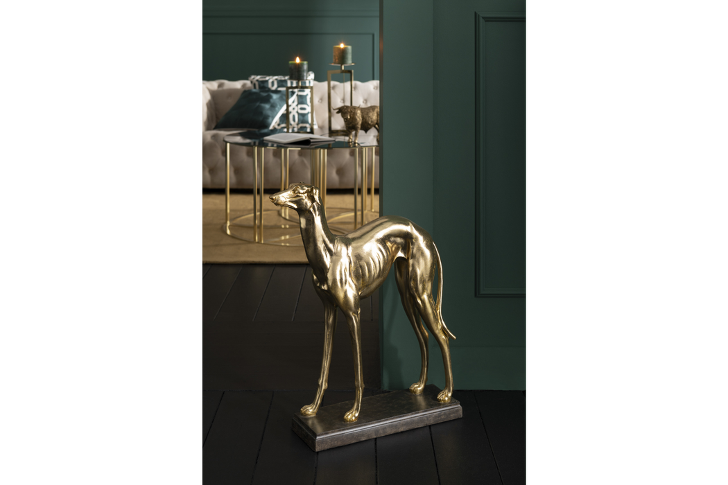 Decorative Statue Greyhound 50cm Gold