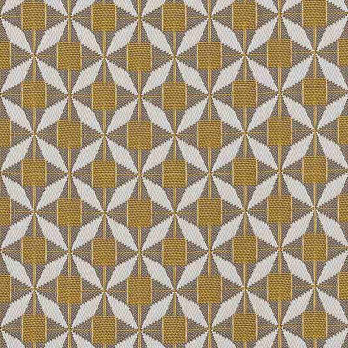 Outdoor Fabric Sunbrella Footstool - Mosaic Yellow