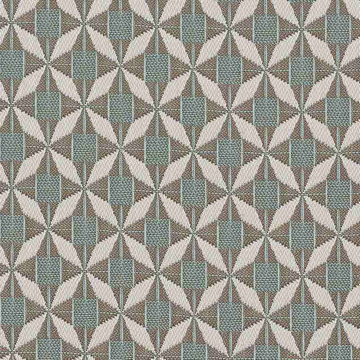 Outdoor Fabric Sunbrella Footstool - Mosaic Glacier