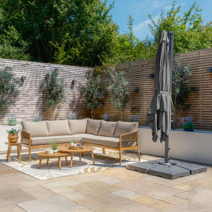 Helios 3mx3m Square Rotating Cantilever Parasol