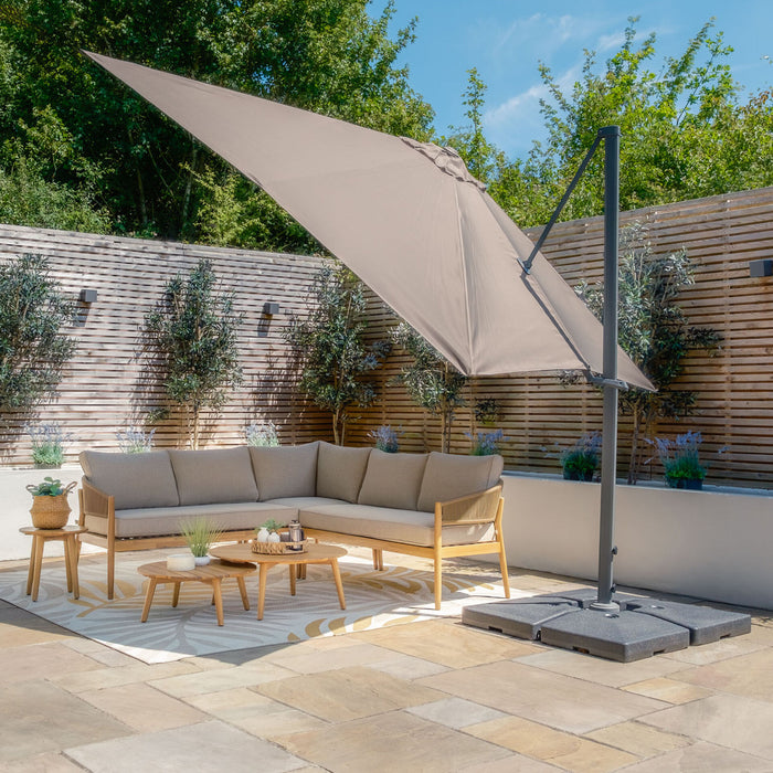 Helios 3mx3m Square Rotating Cantilever Parasol