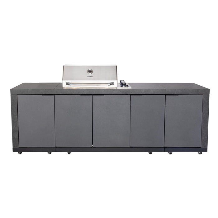 Deluxe Linear Outdoor Kitchen - Grey