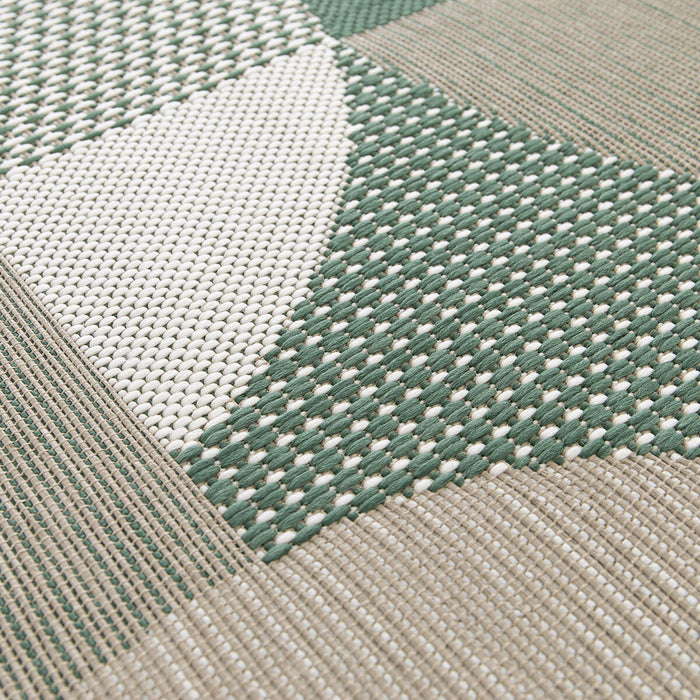 Abstract Round Indoor and Outdoor Rug