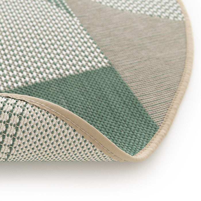 Abstract Round Indoor and Outdoor Rug