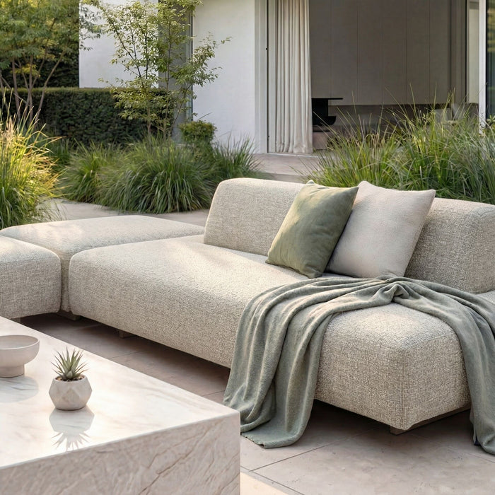 Outdoor Fabric Cannes Large Sofa Backrest - Pebble