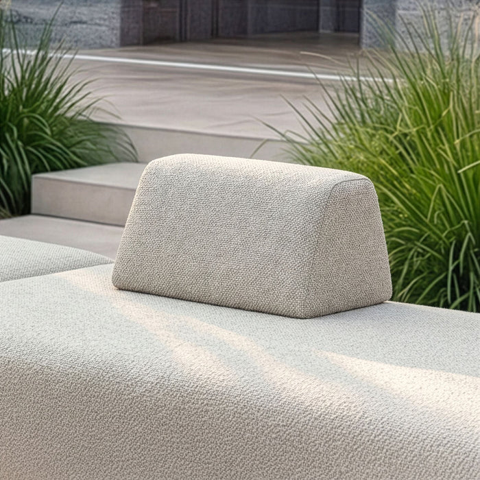 Outdoor Fabric Cannes Small Sofa Backrest - Pebble
